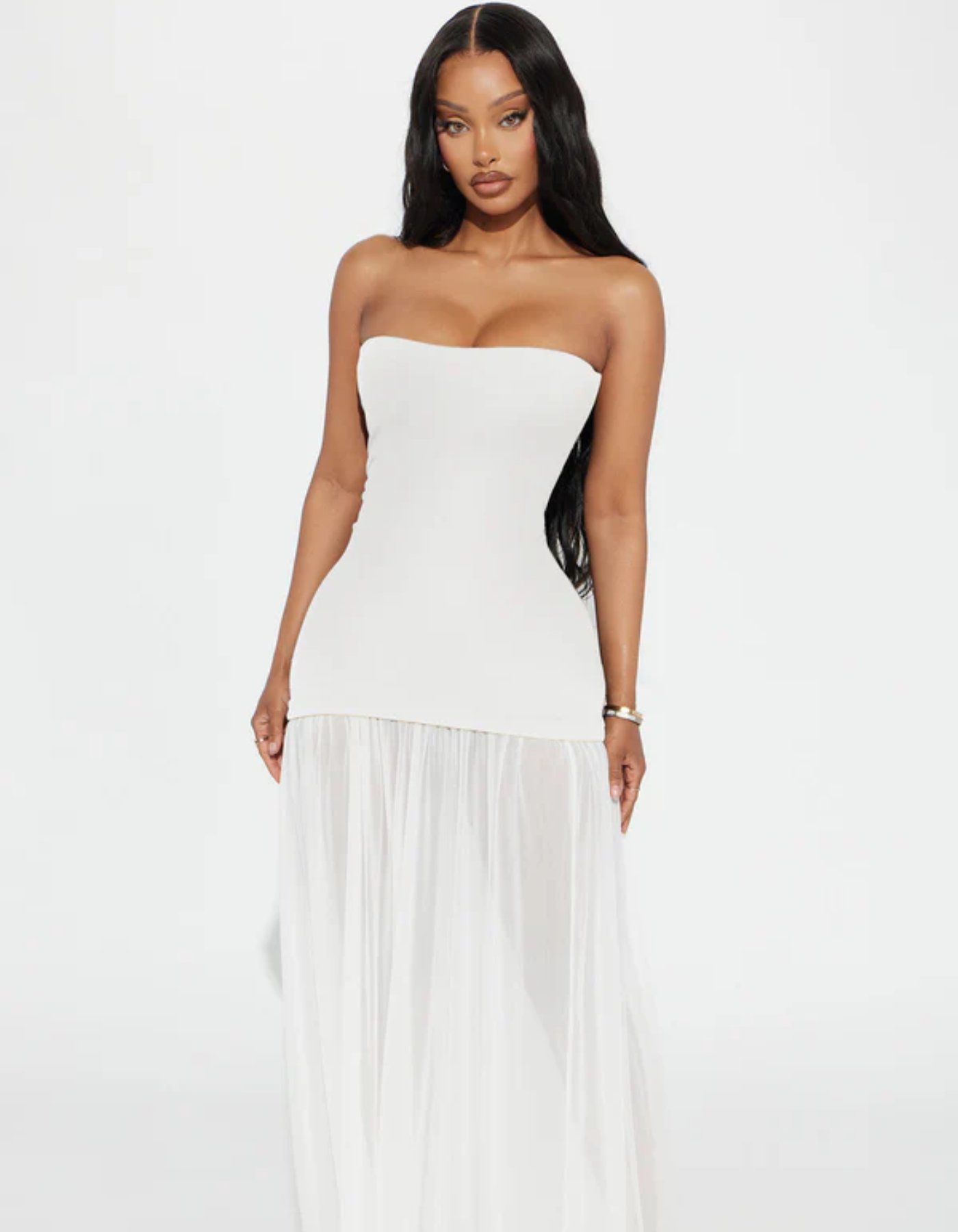 Serelinne – Sculpted silhouette – Strapless maxi dress-15158621274496-Santi Vento Atelier