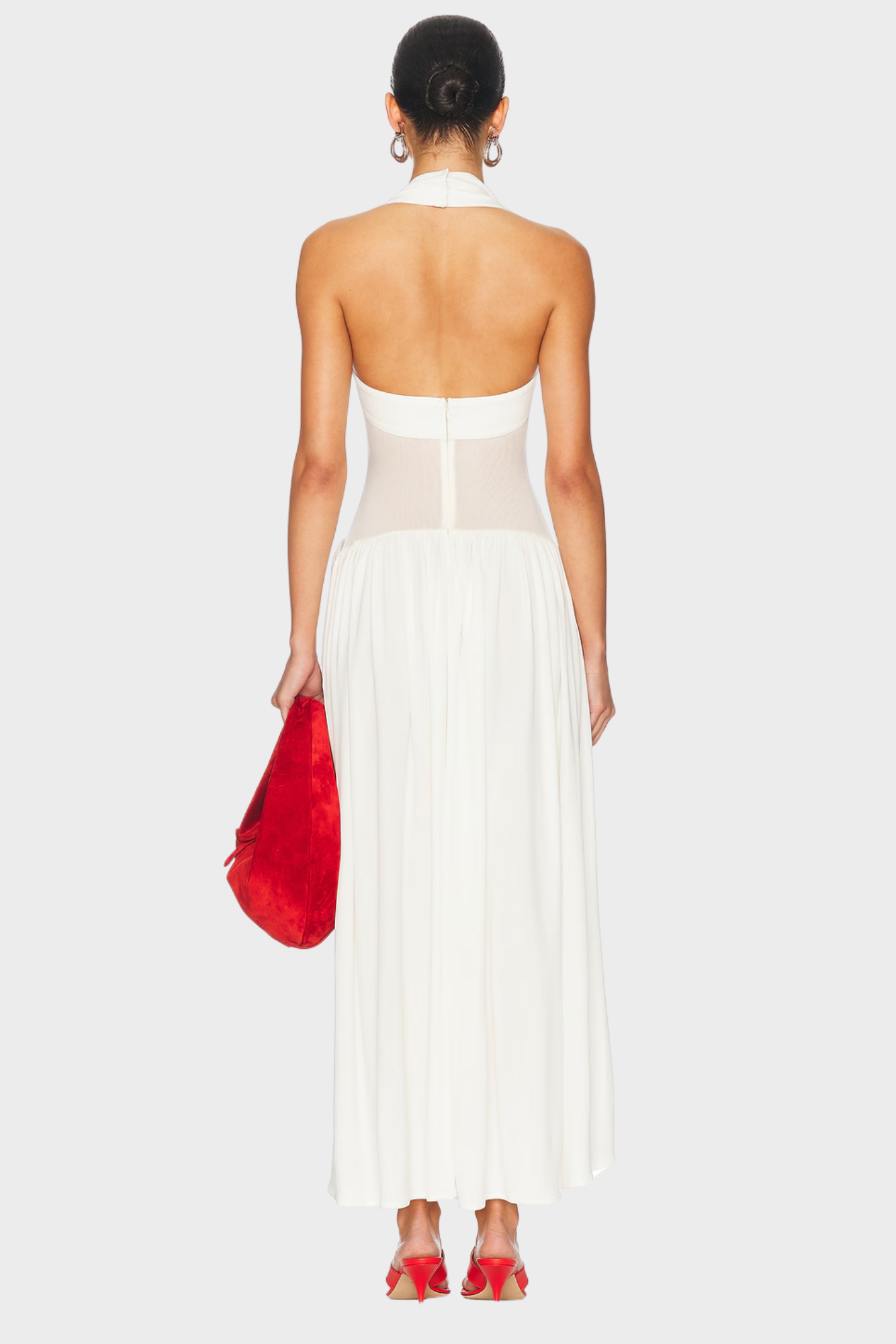 Serelisse – Sheer waist detail – Halterneck dress-15156712931712-Santi Vento Atelier