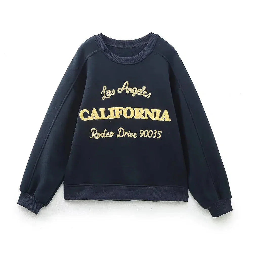 Sierra – Crew neck sweatshirt & jogger-style pants – California lounge set-15141242438016-Santi Vento Atelier