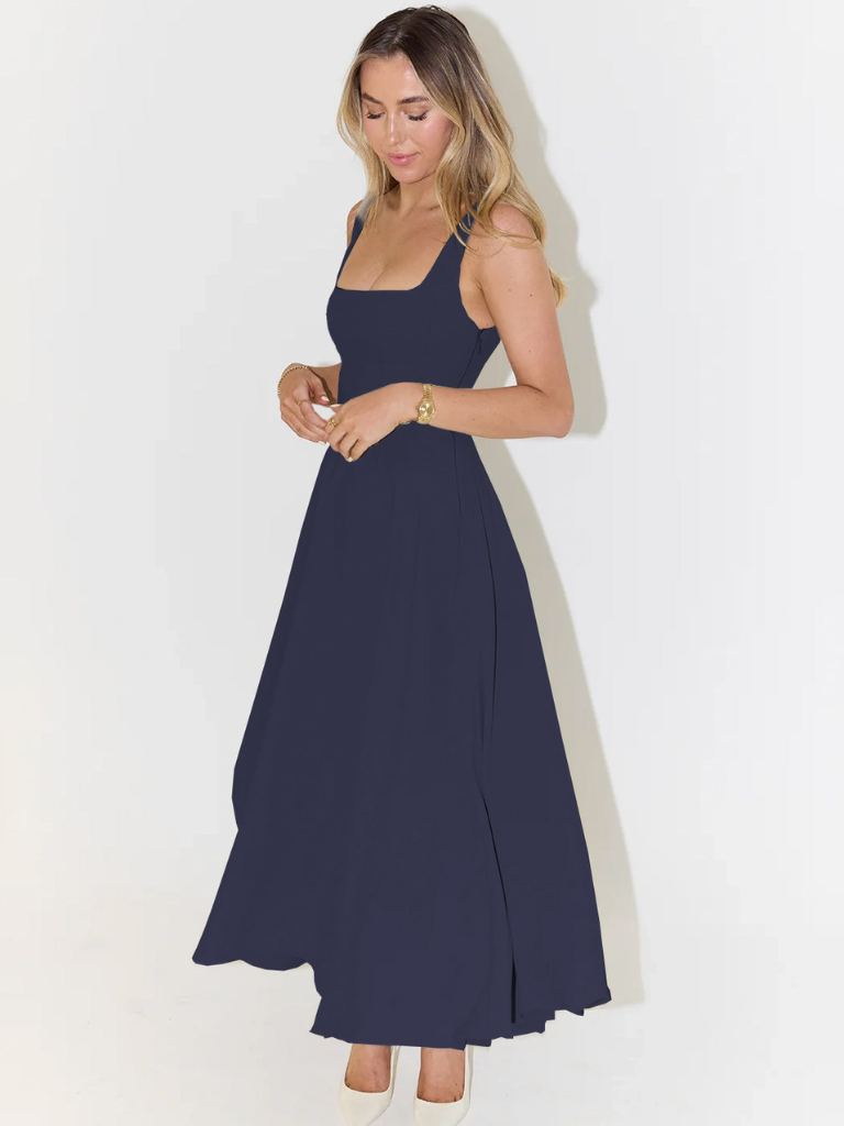 Skye – Sculpted waist – Midi sundress-15150396899712-Santi Vento Atelier