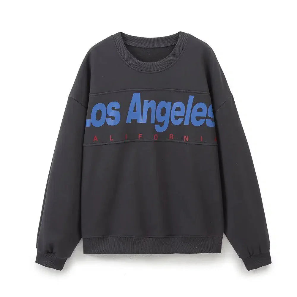 Soleil – Crew neck sweatshirt & jogger-style pants – Los Angeles lounge set-15141242339712-Santi Vento Atelier
