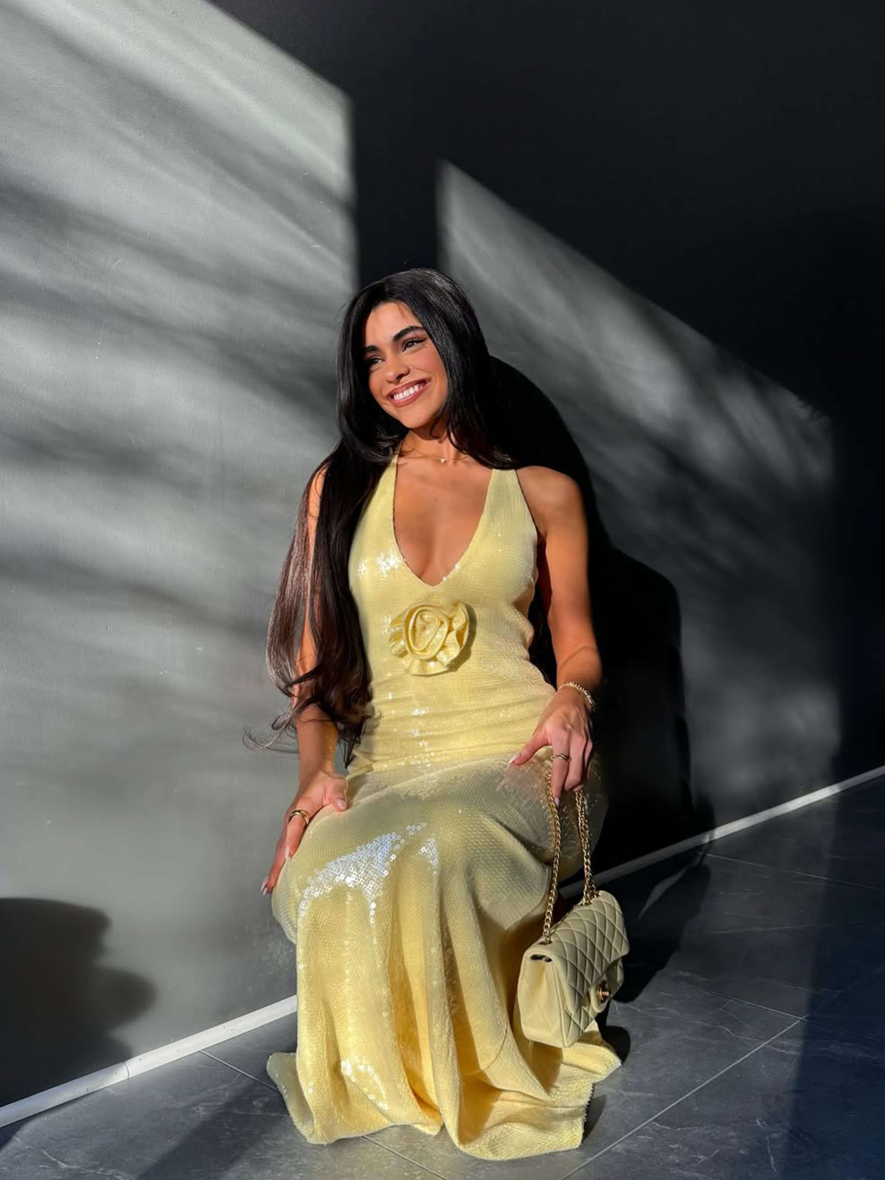 Soliane – Rosette detail – Halter evening gown-15157950316928-Santi Vento Atelier