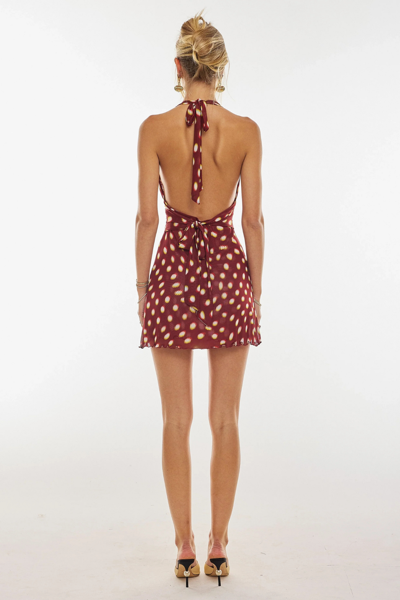 Soliette – Ruched waist – Halter mini dress-15155708264832-Santi Vento Atelier