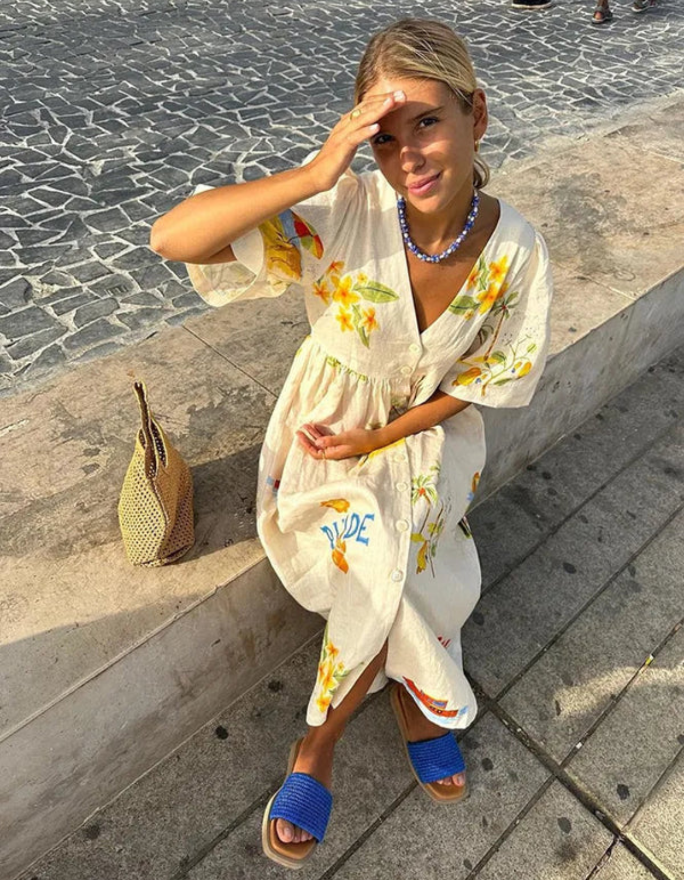 Solmarina – Printed charm – Midi dress-15173824774528-Santi Vento Atelier