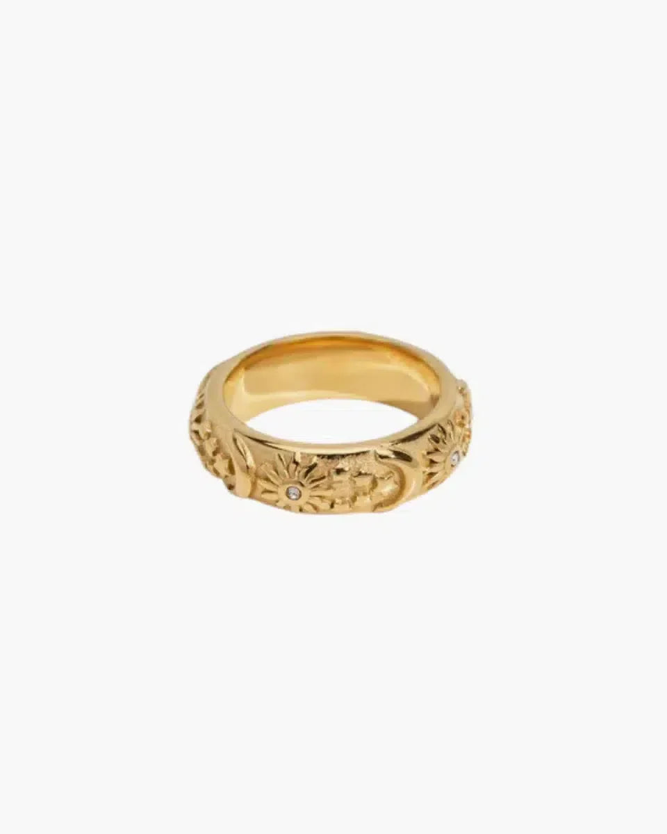 Stellaria – Celestial design – Gold-plated ring-15137988641152-Santi Vento Atelier