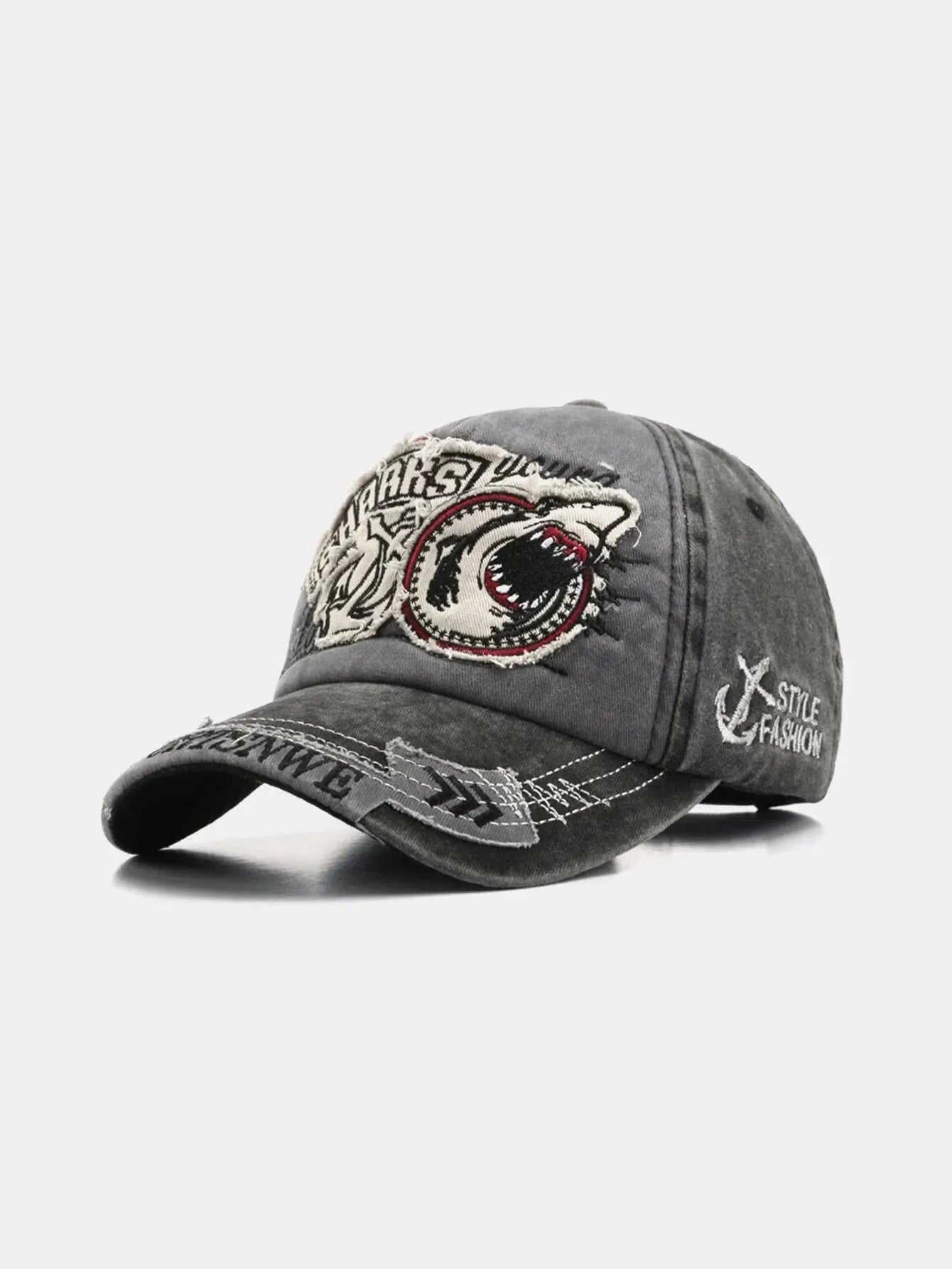 Sylisse – Denim-inspired – Shark baseball cap-15137968226688-Santi Vento Atelier