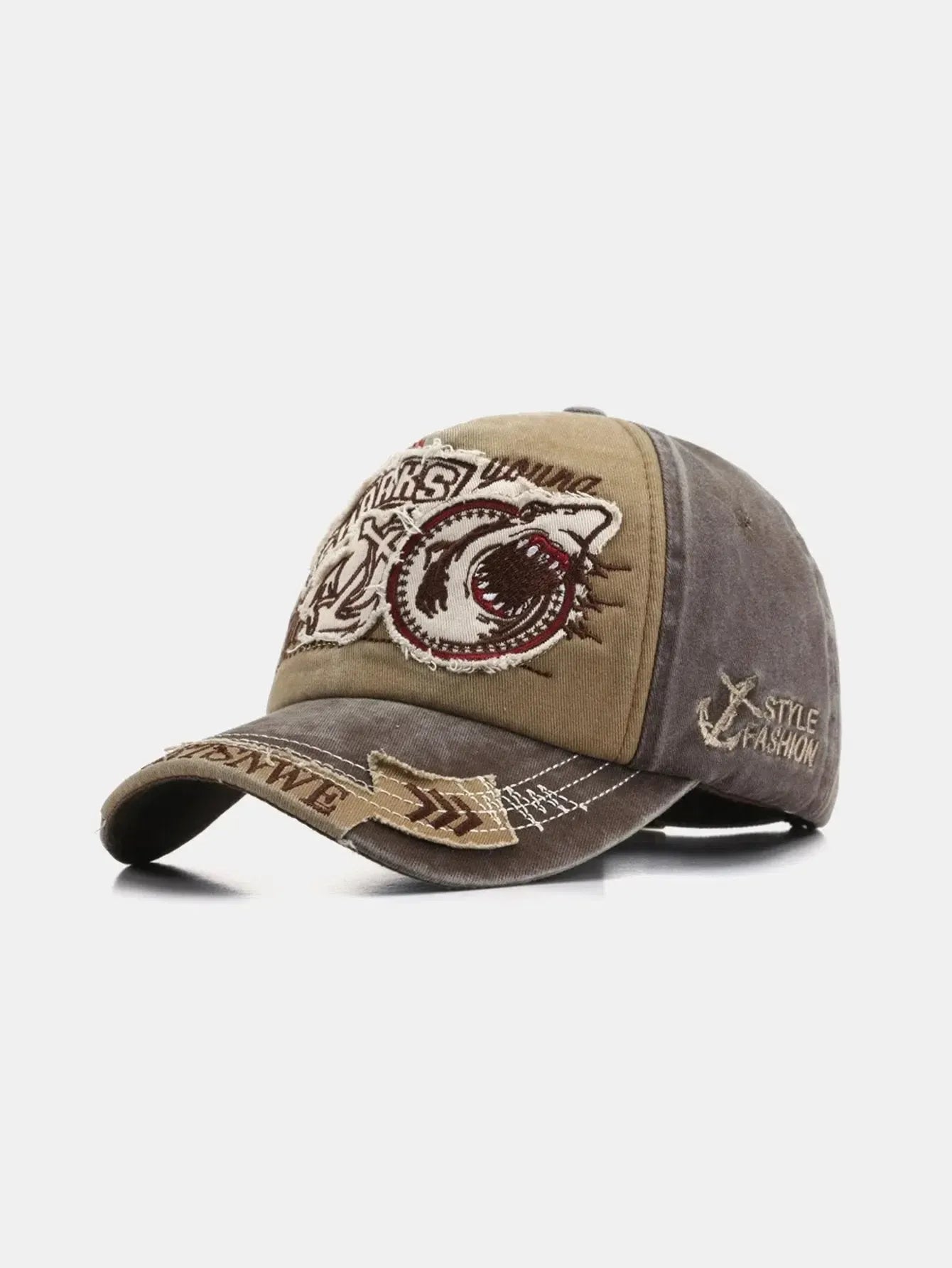 Sylisse – Denim-inspired – Shark baseball cap-15137968226688-Santi Vento Atelier