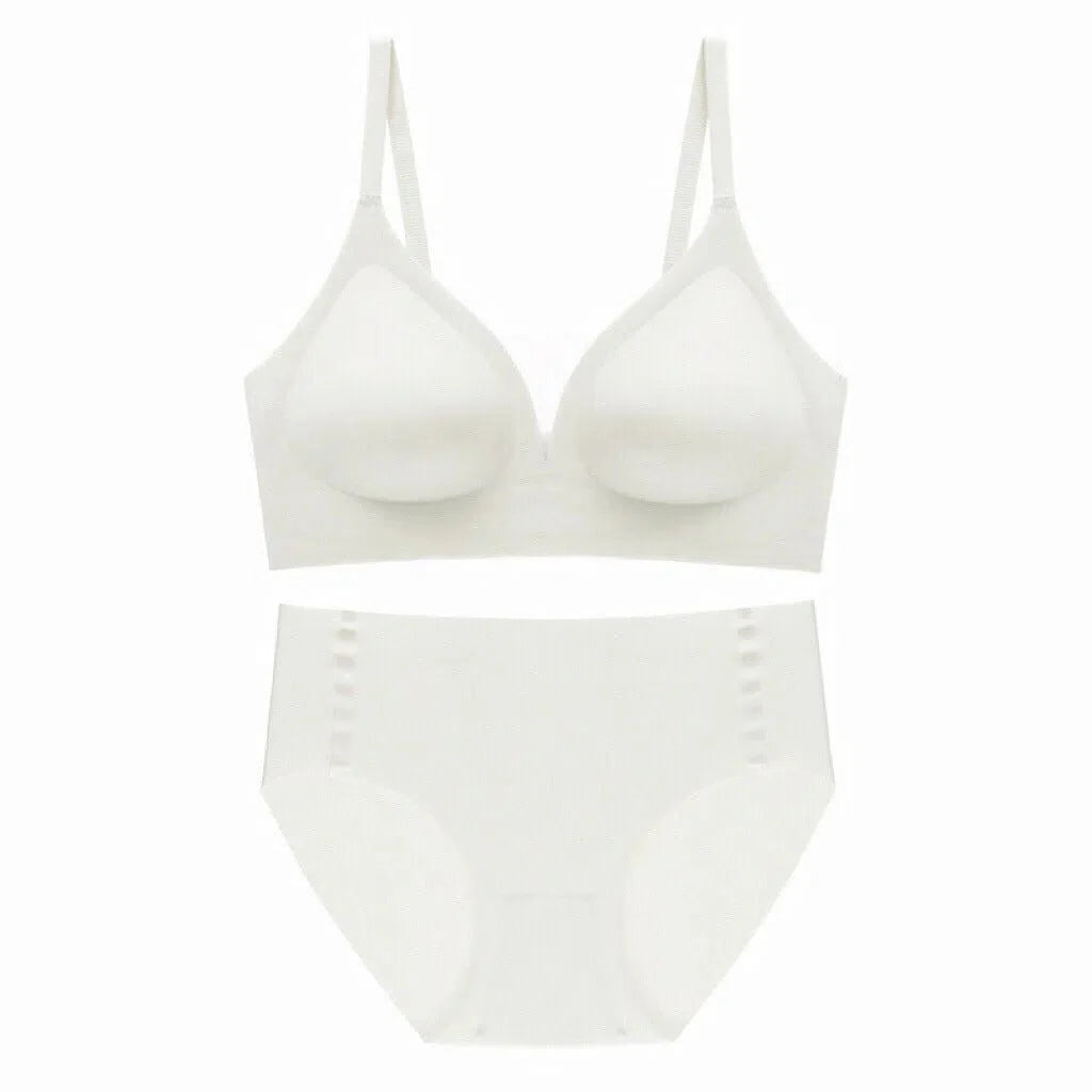 Teline – Seamless deep V – Bra and briefs set-15138005385600-Santi Vento Atelier
