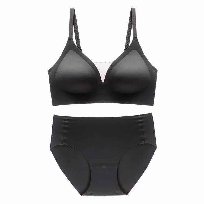 Teline – Seamless deep V – Bra and briefs set-15138005385600-Santi Vento Atelier