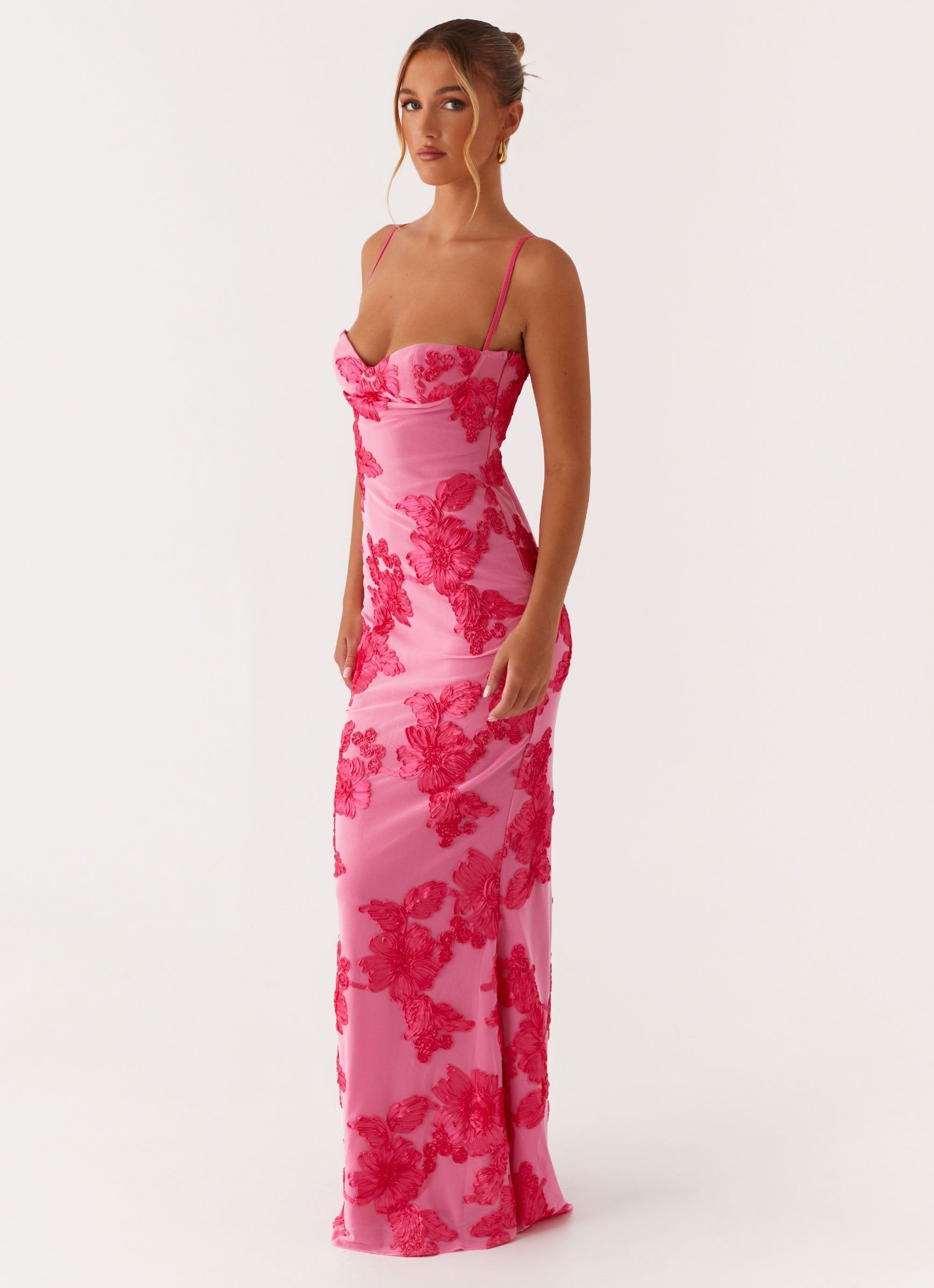 Roselène – Sweetheart bloom – Maxi mesh dress-15142284296576-Santi Vento Atelier