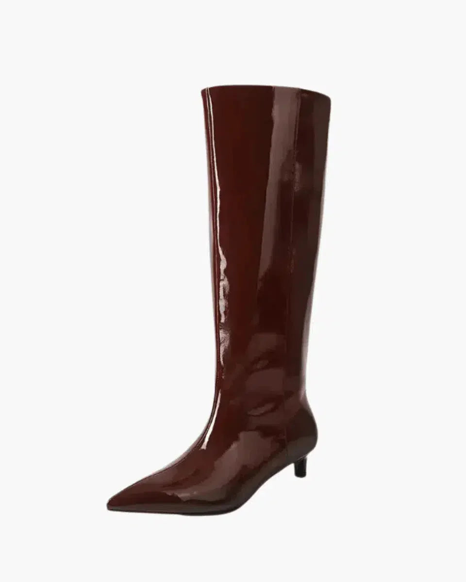 Tiziana – Kitten heel – Knee-high boots-15137991131520-Santi Vento Atelier