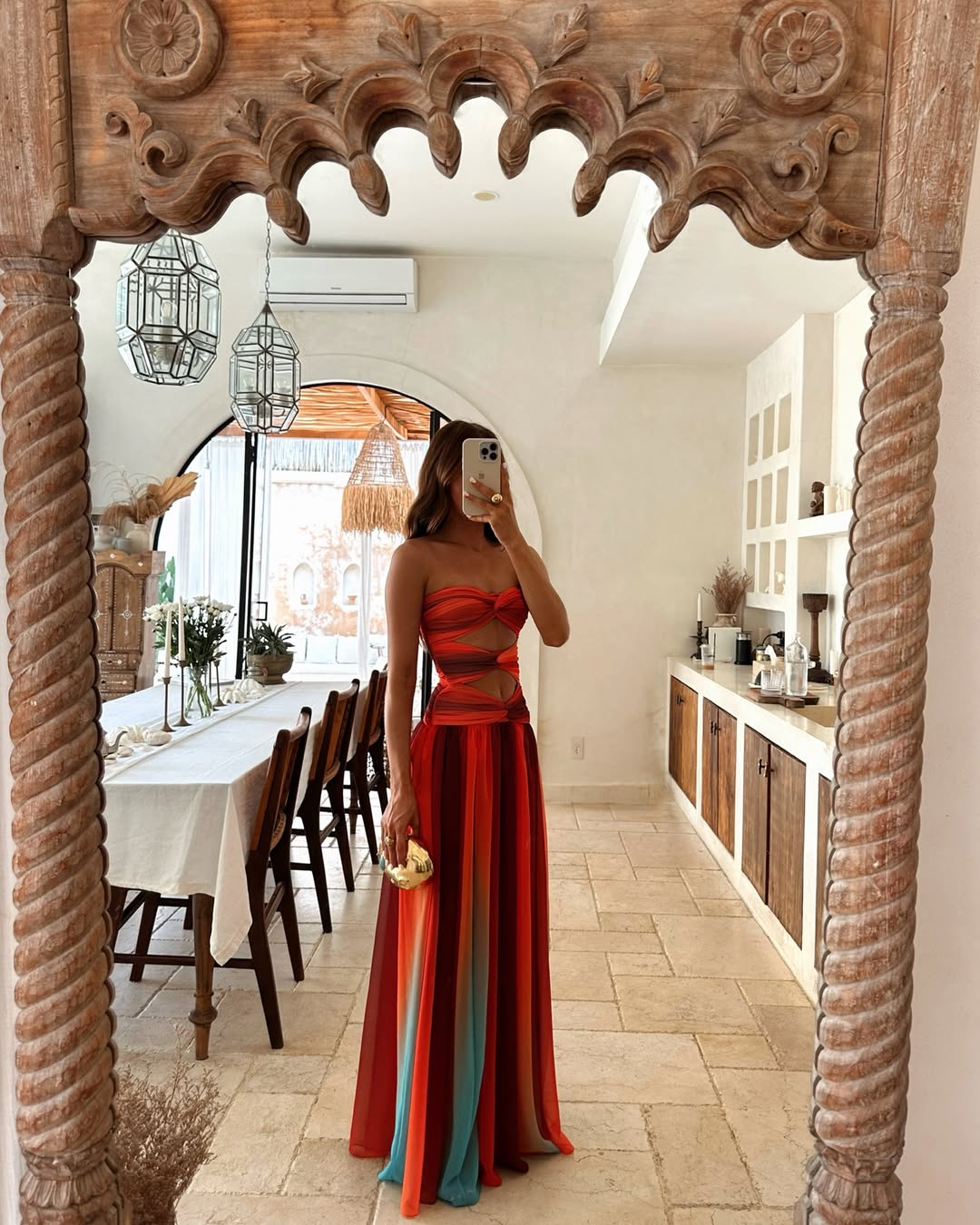 Valencia - Twist Front Maxi Dress-15175865467264-Santi Vento Atelier