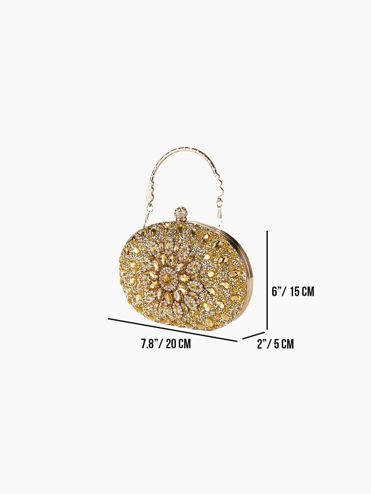 Vega – Floral motif – Gemstone evening clutch-15137974747520-Santi Vento Atelier