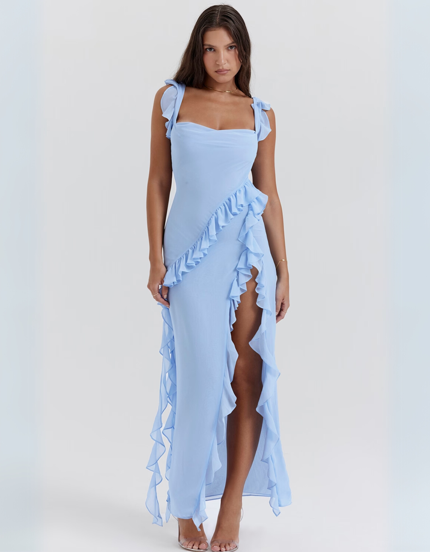 Vera – Ruched elegance – Maxi dress-15142079791488-Santi Vento Atelier