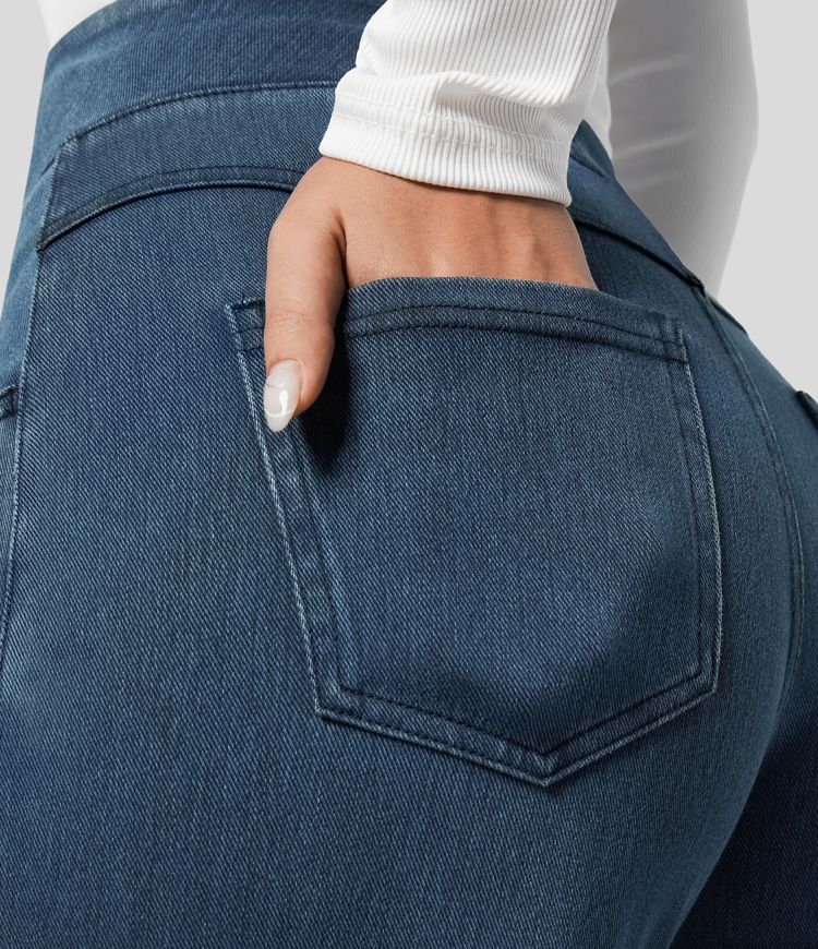 Verenza – High waist comfort – Wide leg jeans-15150411121024-Santi Vento Atelier