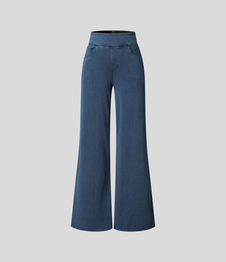 Verenza – High waist comfort – Wide leg jeans-15150411121024-Santi Vento Atelier