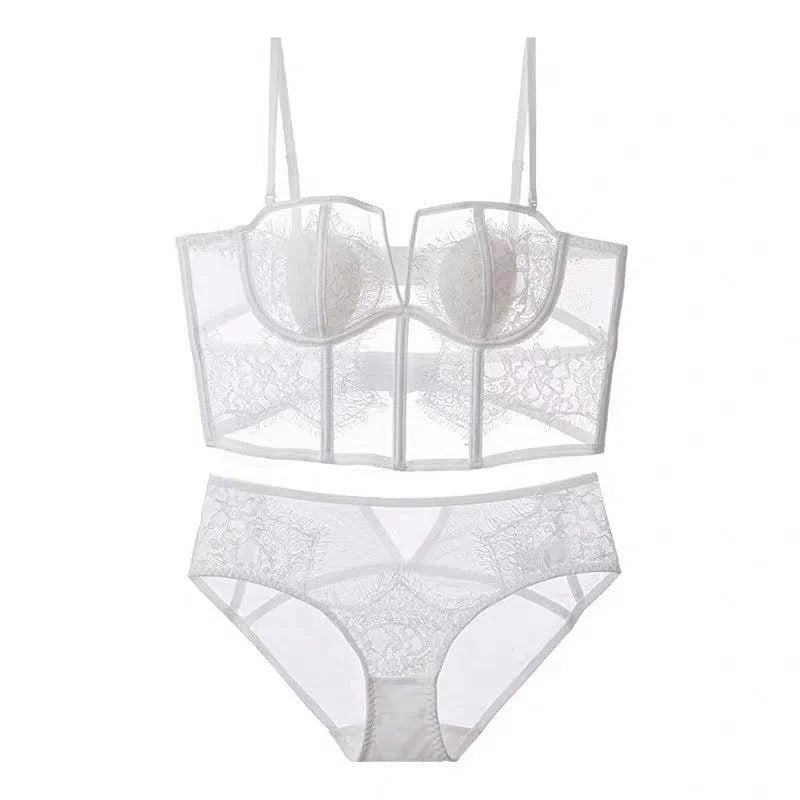 Violetta – Lace corset – Lingerie set-15138005156224-Santi Vento Atelier