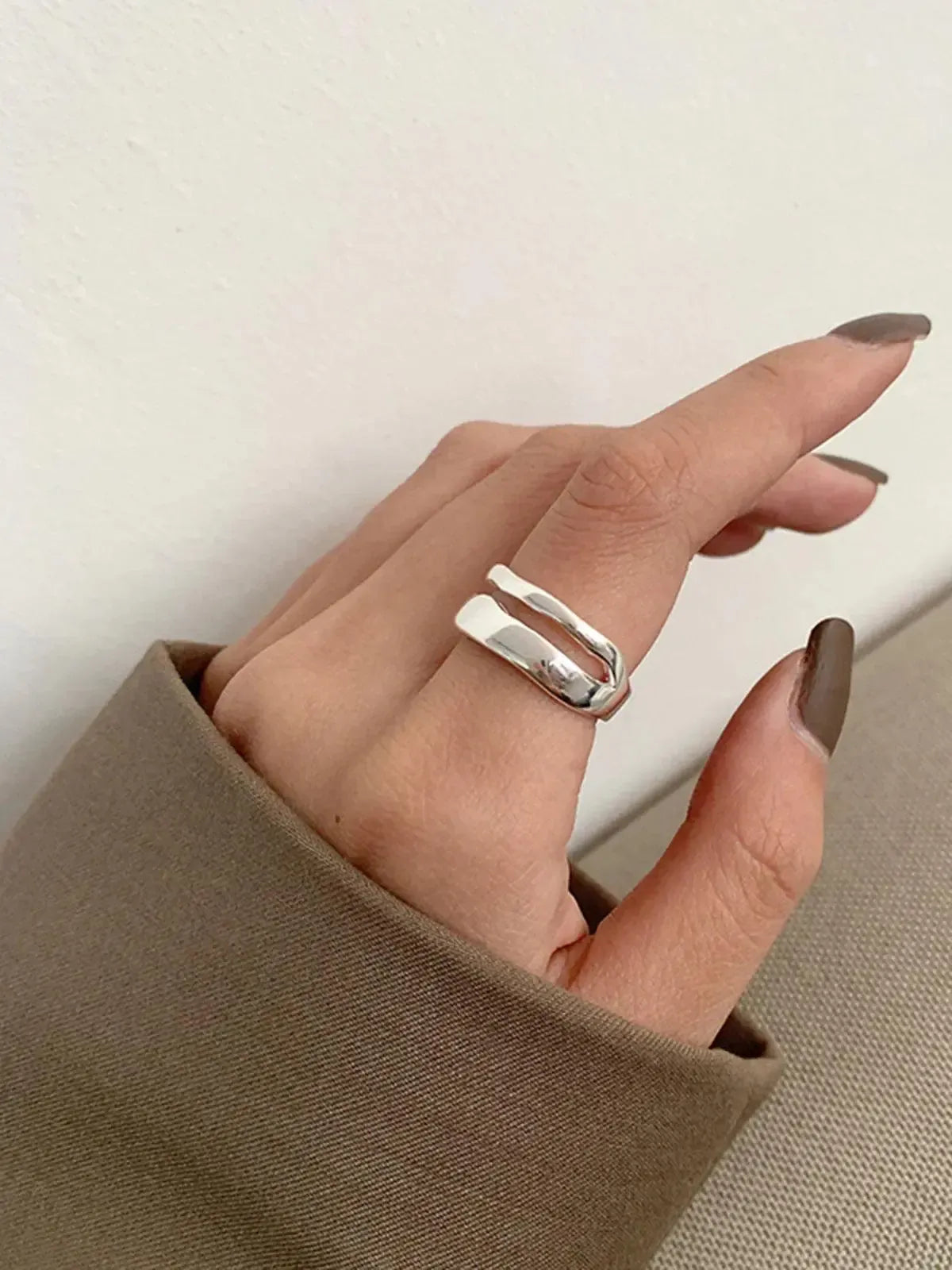 Zenitha – Moon design – Silver ring-15137988608384-Santi Vento Atelier