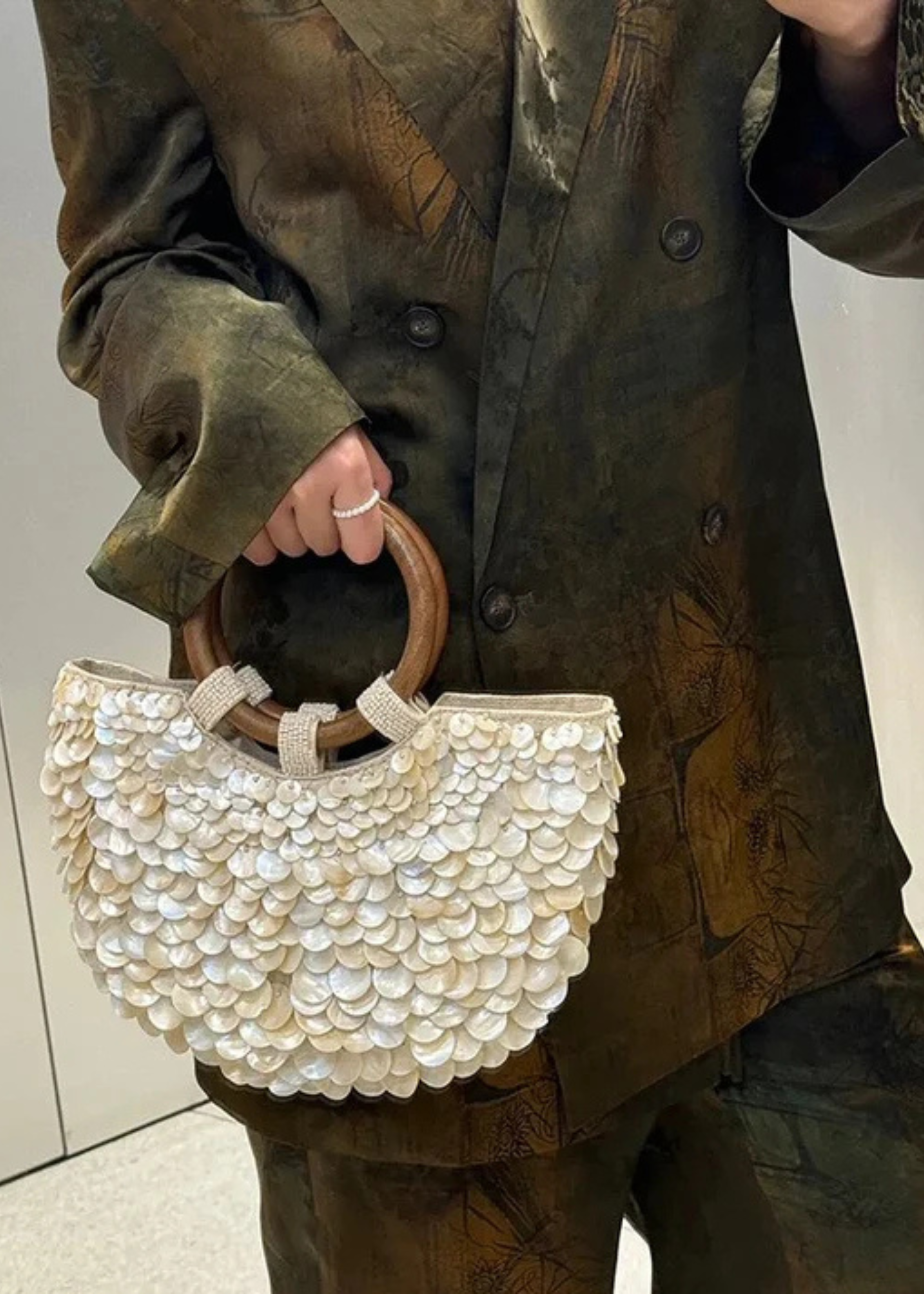 Ziaza – Sequin shell – Statement summer bag-15146112549248-Santi Vento Atelier