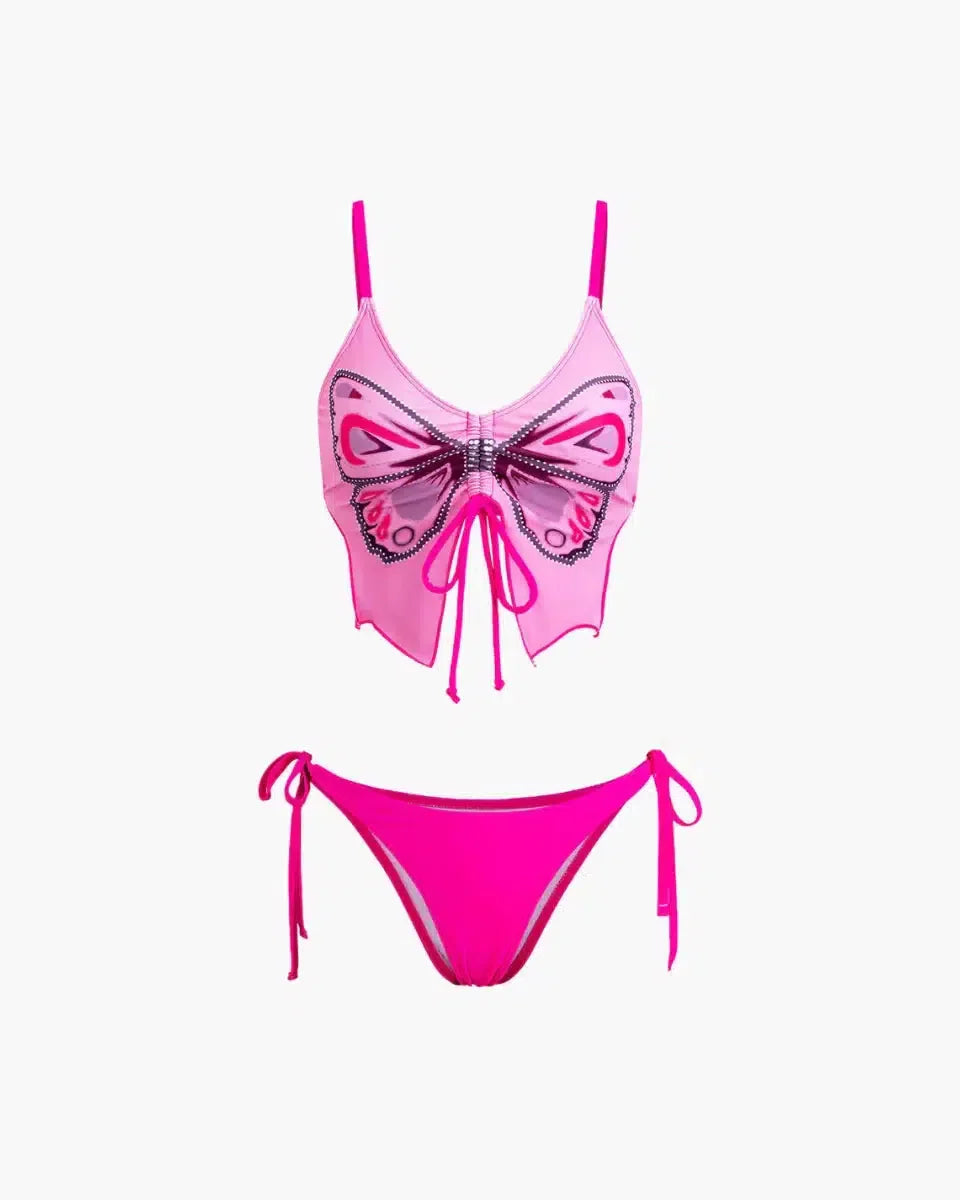 Zirlea – Butterfly pattern – Swimwear set-15138008695168-Santi Vento Atelier