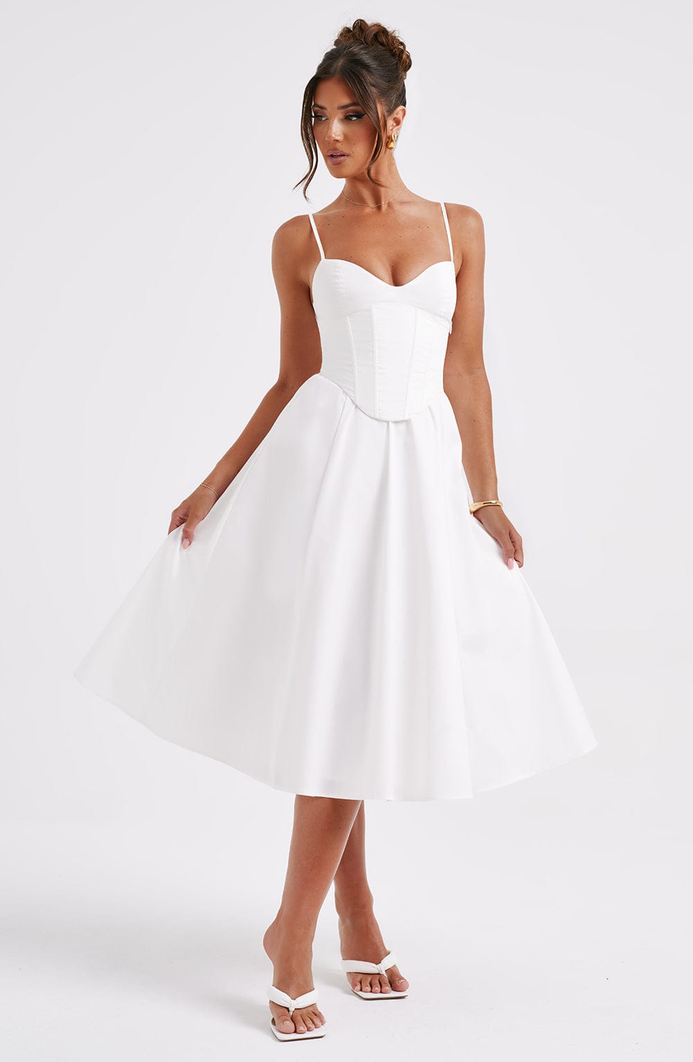 Bellisée – Sweetheart corset – Midi dress-15156702806400-Santi Vento Atelier