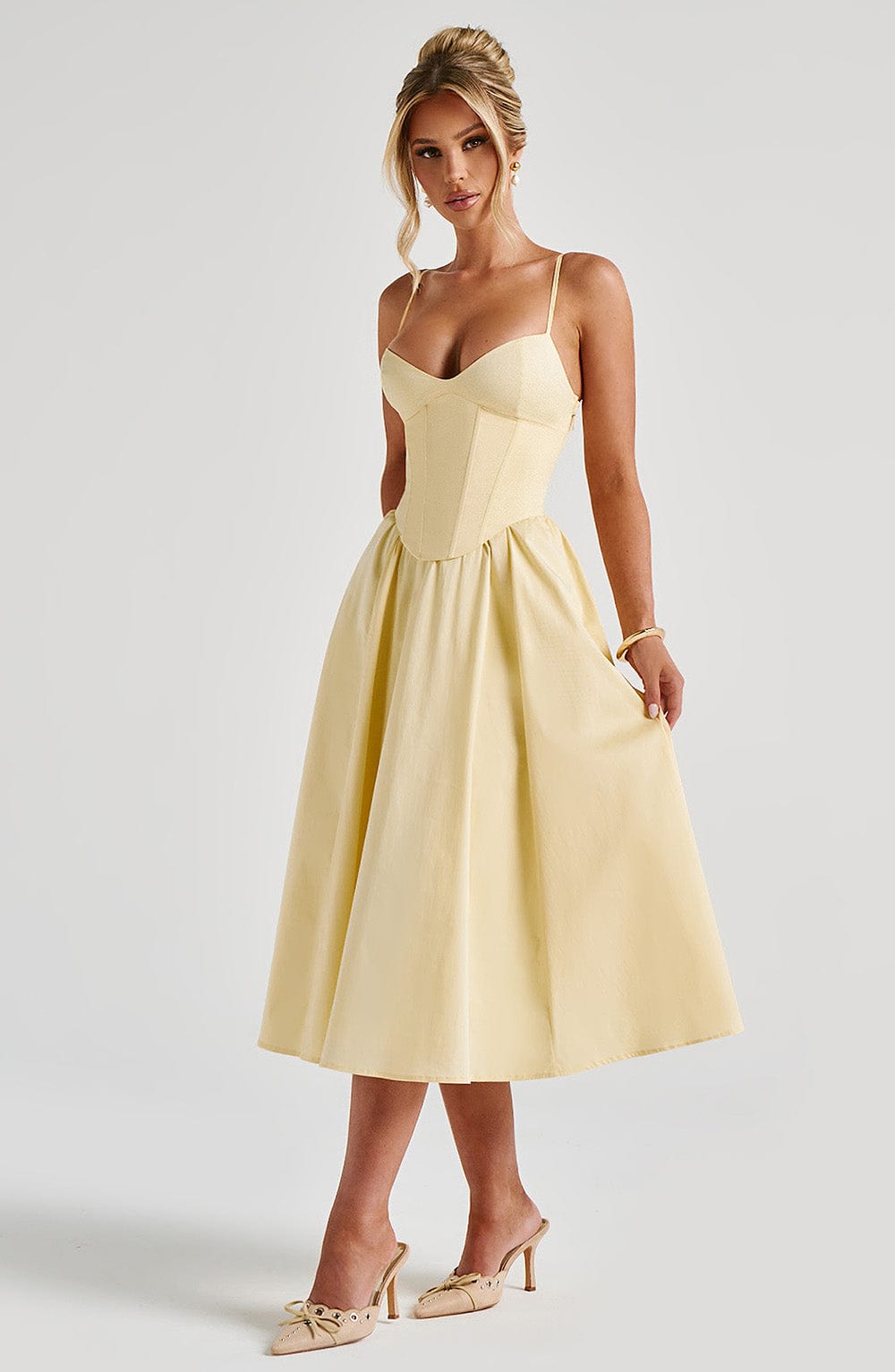 Bellisée – Sweetheart corset – Midi dress-15156702806400-Santi Vento Atelier