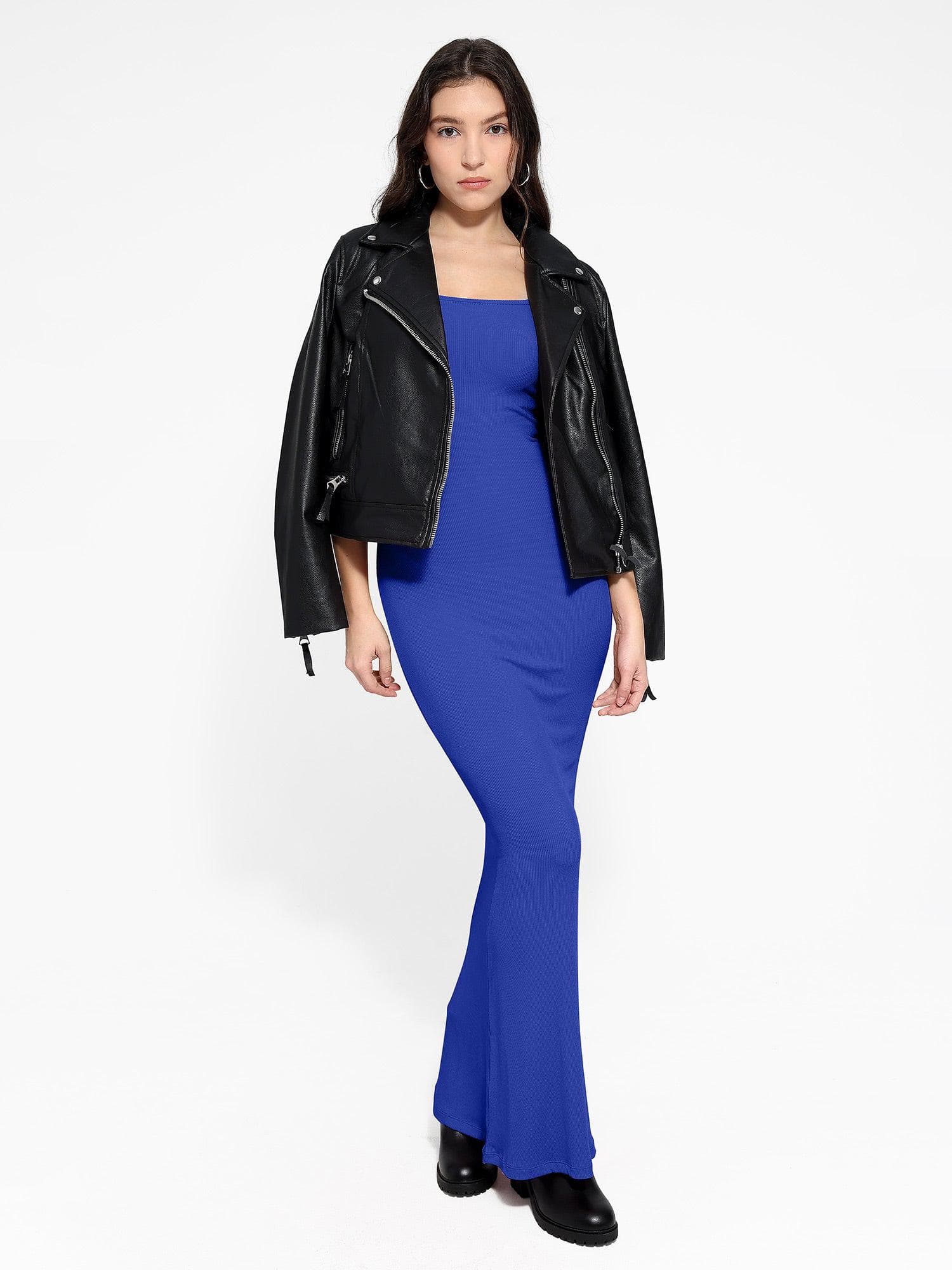 Nuvérra – Sculpted knit – Long sleeve maxi dress-15148419219840-Santi Vento Atelier