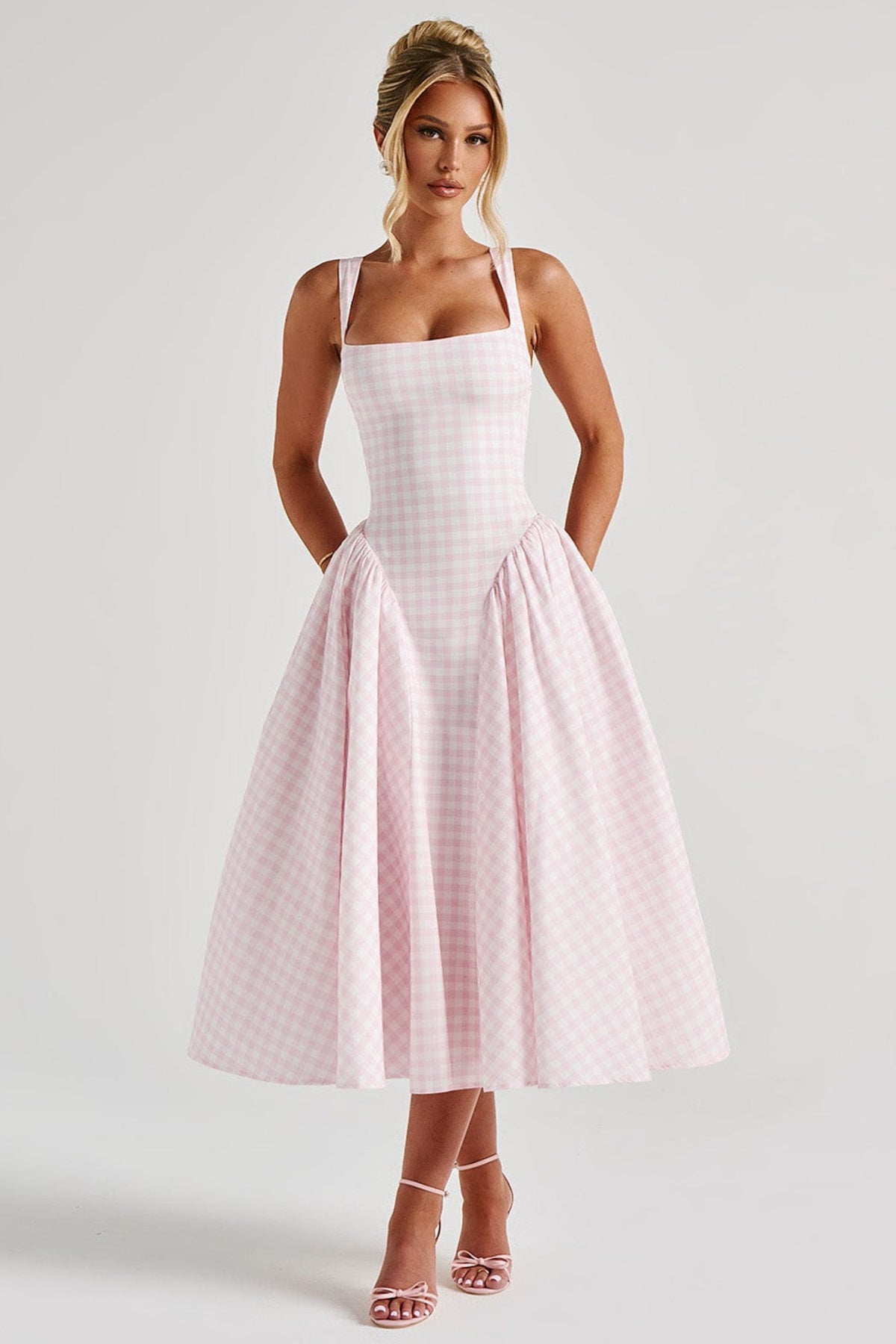 Serette – Blush charm – Midi dress-15141604295040-Santi Vento Atelier