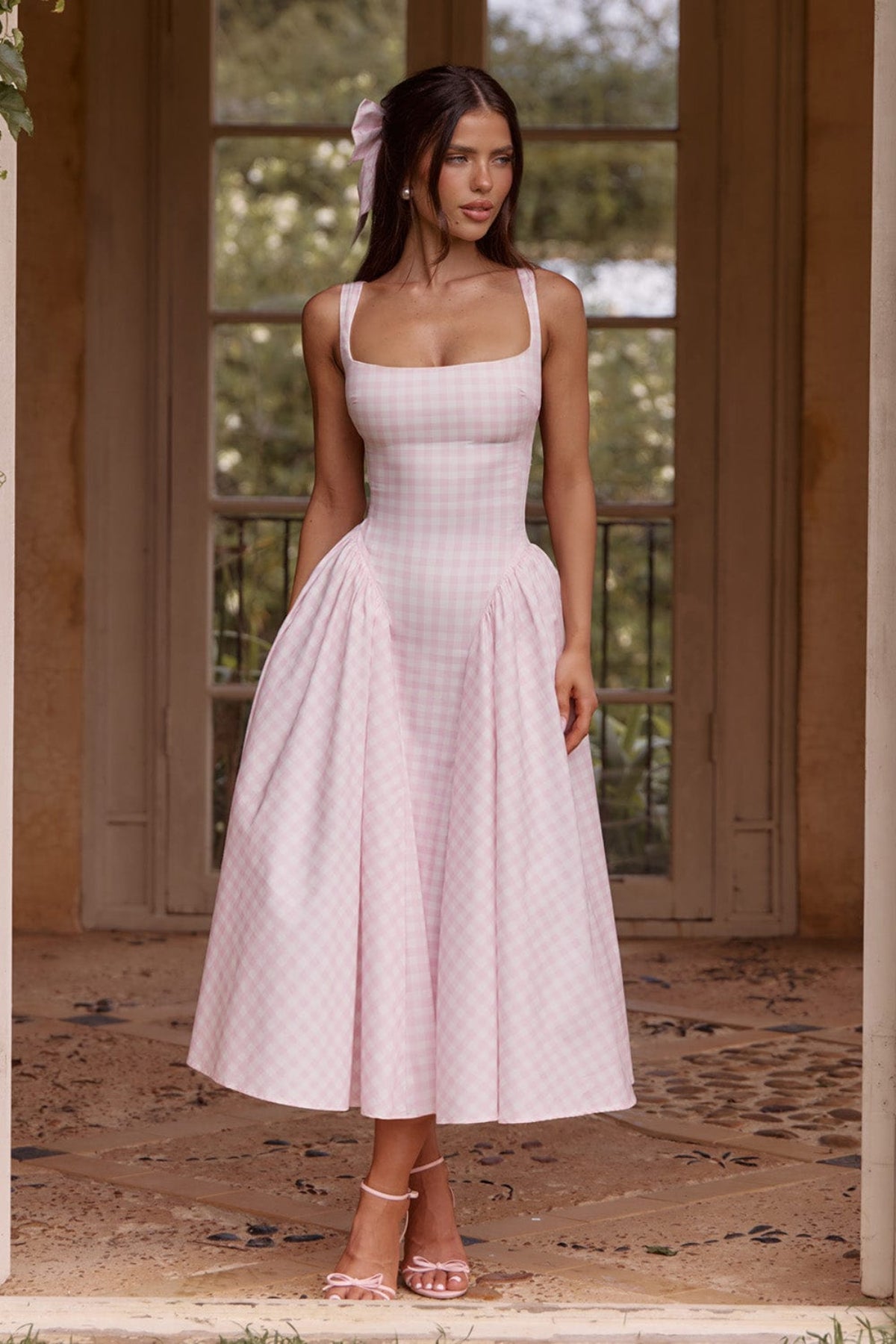 Serette – Blush charm – Midi dress-15141604295040-Santi Vento Atelier